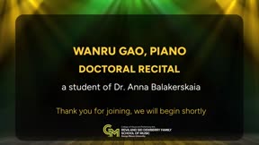 Solo Doctoral Recital