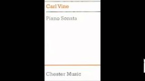 Carl Vine - Piano Sonata No. 1 Mvt. 1
